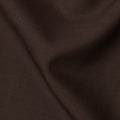 Dark Brown Premium Superfine Blended Wool Suiting Fabric, Classic Solid Finish, Width 150 cms, Made in India-D26770