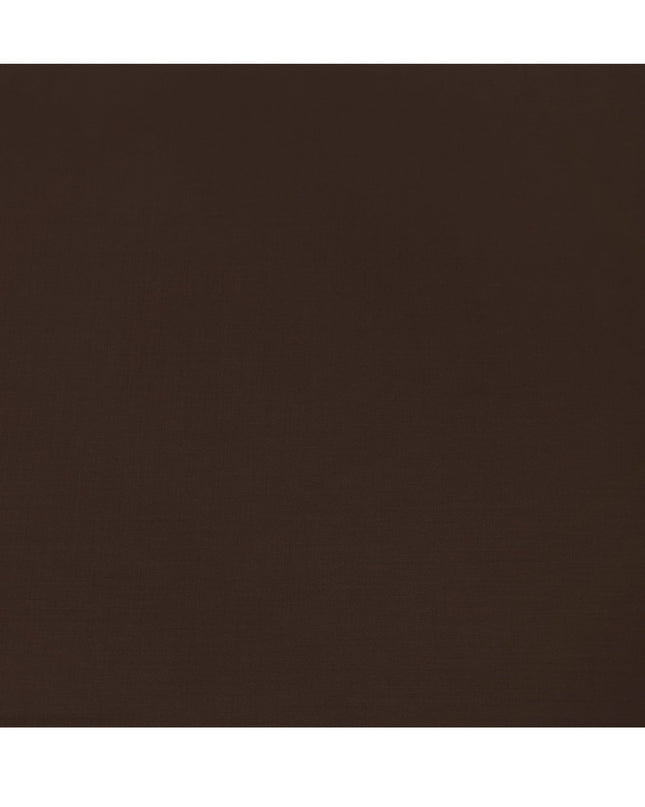 Dark Brown Premium Superfine Blended Wool Suiting Fabric, Classic Solid Finish, Width 150 cms, Made in India-D26770