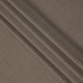 Light Brown Premium Superfine Blended Wool Suiting Fabric, Subtle Textured Solid Design, Width 150 cms, Made in India-D26768