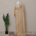 Champagne Gold French Chantilly Lace Saree