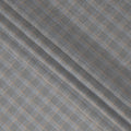 Black, White & Blue Glen Check Pattern 100% Cotton Shirting Fabric, Classic Multi-Color Checked Design, 150 cms Width, Origin India-D26621