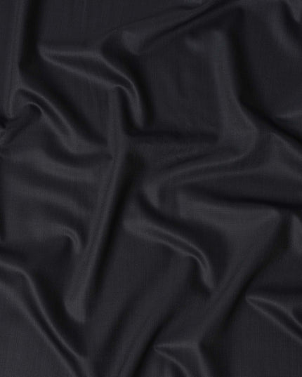 Super 150 Black Italian Wool Suiting Fabric 150cm