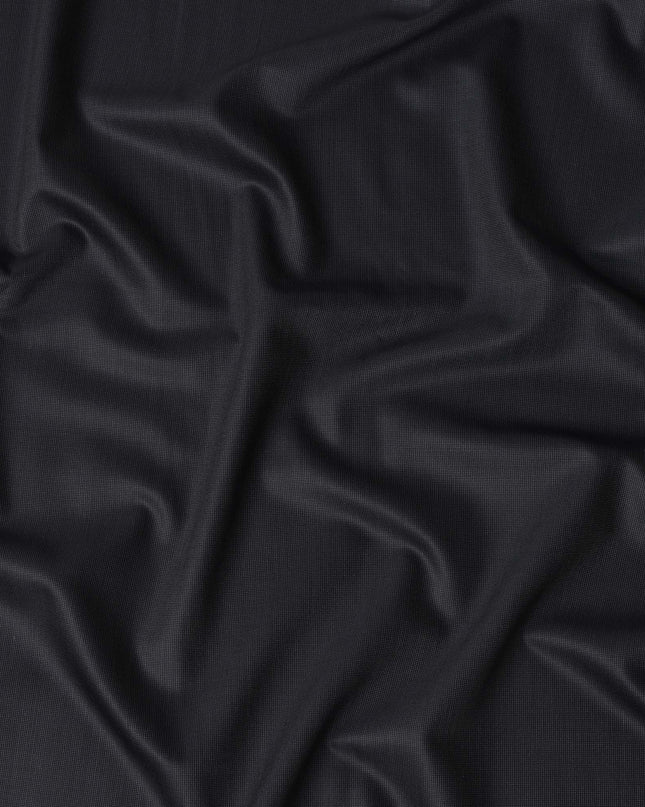 Super 150 Black Italian Wool Suiting Fabric 150cm
