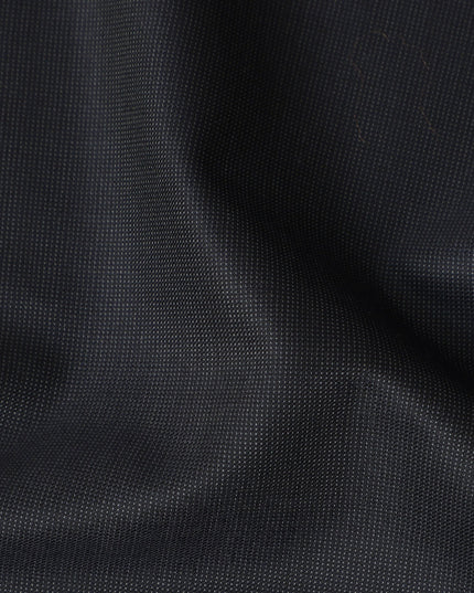 Super 150 Black Italian Wool Suiting Fabric 150cm