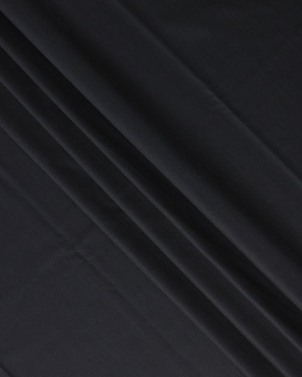 Super 150 Black Italian Wool Suiting Fabric 150cm