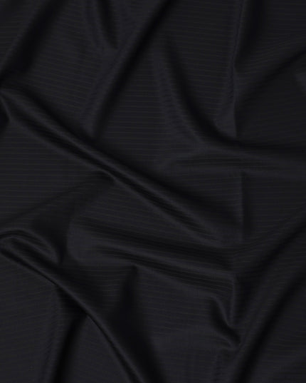 Navy Blue Super Fine All Wool Suiting Fabric, 150 cm Width, 4.0 Mtrs Piece, Premium Italian Cloth by Ermenegildo Zegna, Made in Italy-D26797