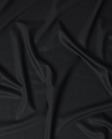 Super 150 Black Italian Wool Suiting Fabric 150cm