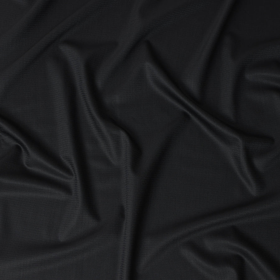 Super 150 Black Italian Wool Suiting Fabric 150cm