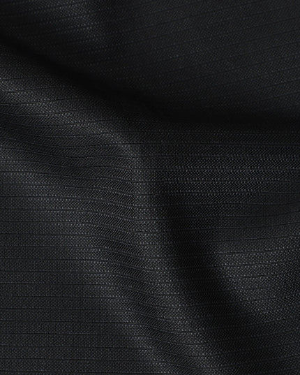 Super 150 Black Italian Wool Suiting Fabric 150cm