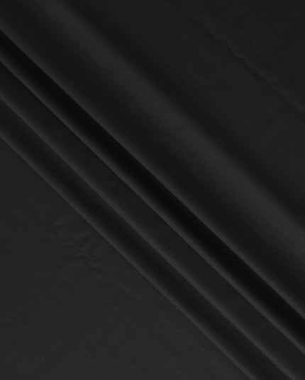 Jet Black Australian Wool Suiting Piece 150cm | Regal Fabric