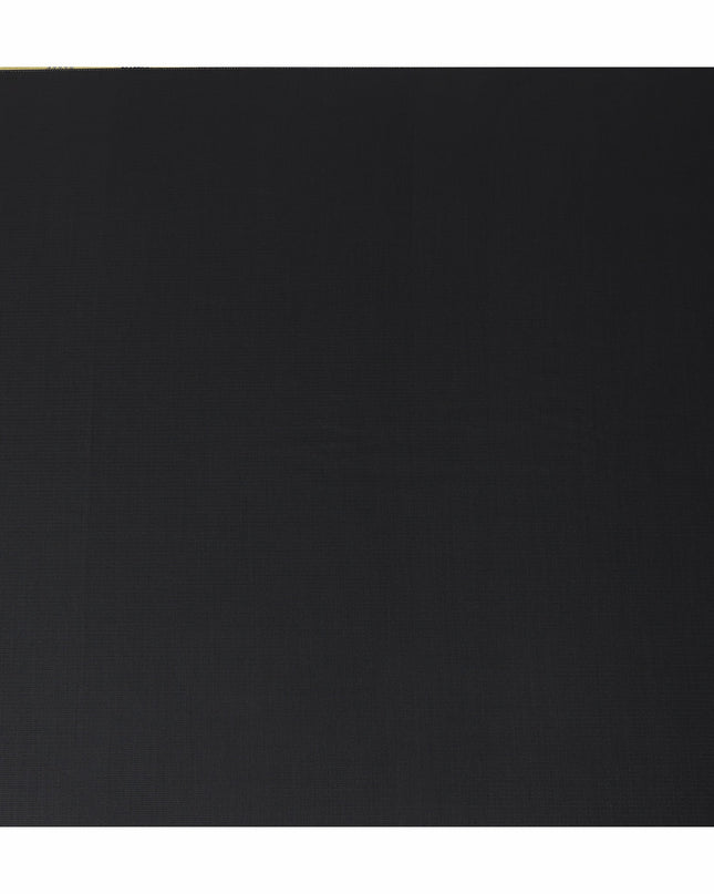 Jet Black Australian Wool Suiting Piece 150cm | Regal Fabric