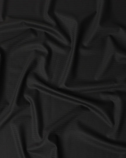 Super 160 Black Italian Wool Suiting Fabric 150cm