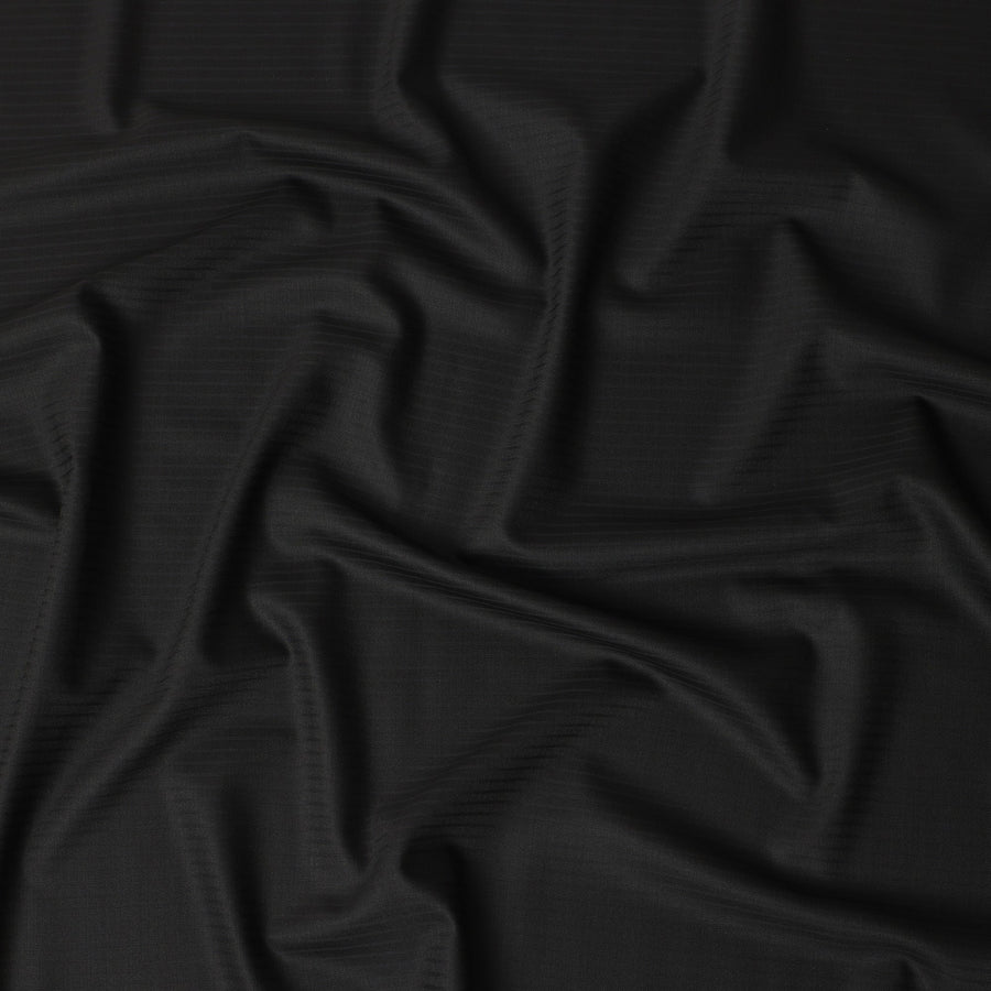 Super 160 Black Italian Wool Suiting Fabric 150cm