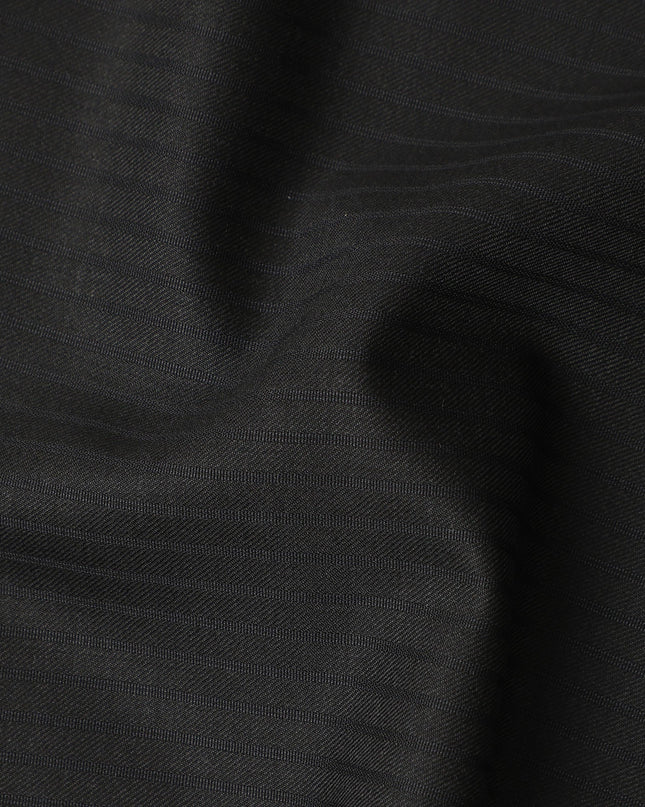 Charcoal Black Australian Wool Suiting Piece 150cm | Regal Fa