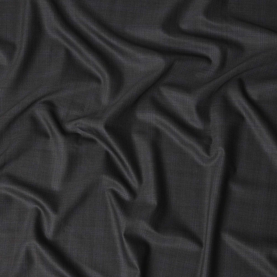 Super 180 Grey Italian Wool Suiting Fabric 150cm