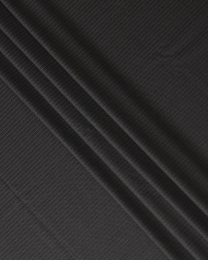 Super 180 Black Italian Wool Suiting Fabric 150cm