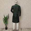 Green Silk Men's Kurta Pajama - D29296