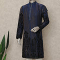 Blue Silk Men's Kurta Pajama - D29297