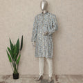 Multicolor Velvet Kurta Pyjama Set for Men