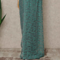 Sea Green Premium French 2 Tone Chantilly Saree Lace 5.5 Mtrs Length 110 Cms Width Designer Net Fabric Made In France, Blouse Not Included-D28115