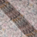 Soft Dove Grey Floral Viscose Digital Print Fabric 110cm