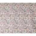 Soft Dove Grey Floral Viscose Digital Print Fabric 110cm