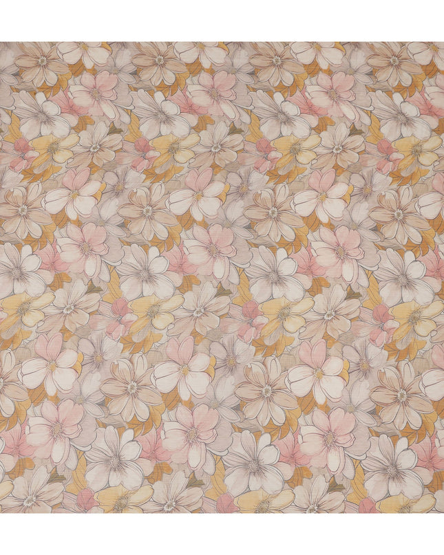 Beige Polyester Chiffon Fabric 110cm | Regal Fabrics