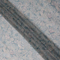 Powder Blue Paisley Viscose Digital Print Fabric 110cm