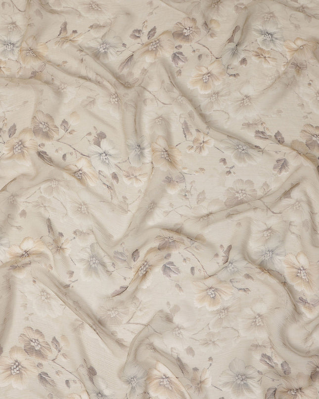 Beige Polyester Chiffon Fabric 110cm | Regal Fabrics