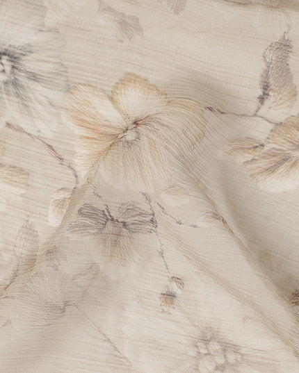 Beige Polyester Chiffon Fabric 110cm | Regal Fabrics