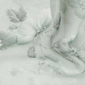 Sage Mint Green Floral Viscose Digital Print Fabric 110cm