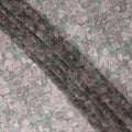Muted Sage Green Floral Viscose Digital Print Fabric 110cm