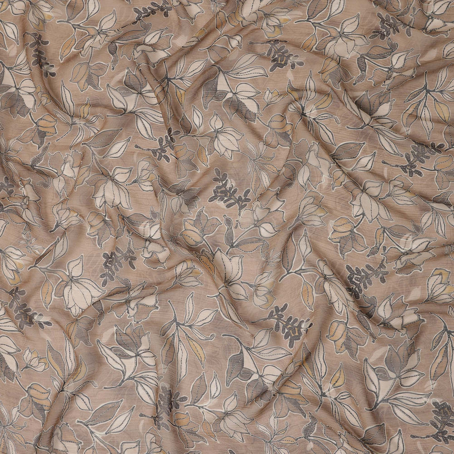 Beige Polyester Chiffon Fabric 110cm | Regal Fabrics