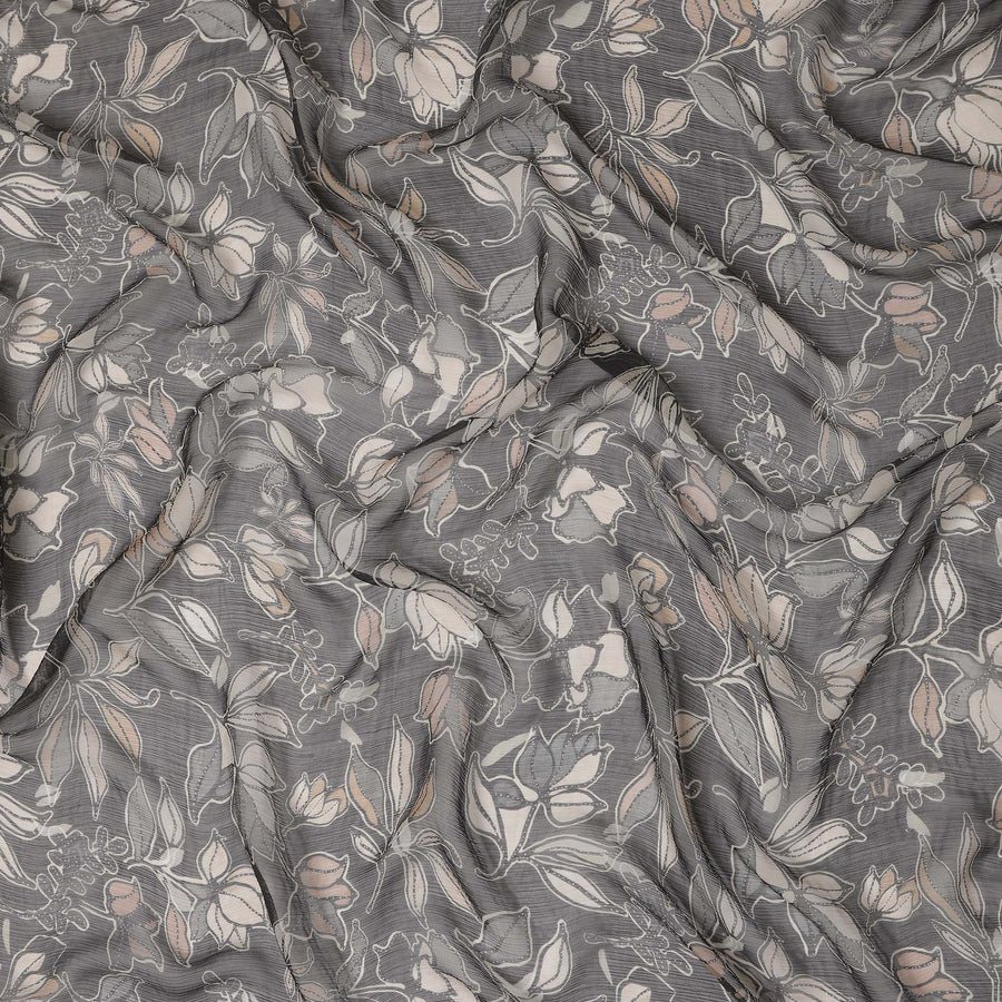 Grey Polyester Chiffon Fabric 110cm | Regal Fabrics