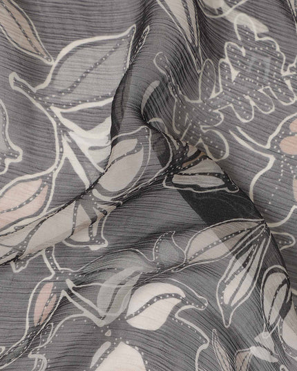 Grey Polyester Chiffon Fabric 110cm | Regal Fabrics