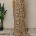 Gold Premium French 2 Tone Chantilly Saree Lace, 5.5 Mtrs Length, 110 Cms Width, Crafted in France -Blouse Not Included-D26719