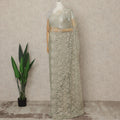 Sage Premium French Chantilly Saree Lace, 5.5 Mtrs Length, 110 Cms Width, Crafted in France -Blouse Not Included-D26714