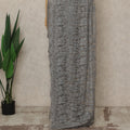 Grey Premium French 2-Tone Chantilly Saree Lace, 5.5 Mtrs Length, 110 Cms Width, Crafted in France -Blouse Not Included-D26706