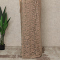 Brown-Gold Premium French 2 Tone Chantilly Saree Lace, 5.5 Mtrs Length, 110 Cms Width, Crafted in France -Blouse Not Included-D26718