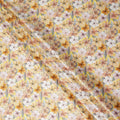 Pastel Yellow Floral Printed Cotton Satin Fabric 110 Cms Made In India-D27389 Regal Fabrics