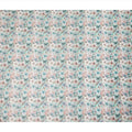 Aqua Mint Pastel Floral Printed Cotton Satin Fabric 110 Cms Made In India-D27386 Regal Fabrics