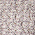 Ivory Pastel Floral Printed Cotton Satin Fabric 110 Cms Made In India-D27385 Regal Fabrics
