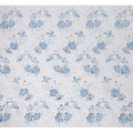 Blue Multi-Tone Floral Sequin & Thread Embroidered Nylon Tulle Fabric, 140 cm Width, Made in China-D26634