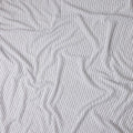 Powder White Pinstripe Guipure Lace Fabric