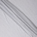 Powder White Pinstripe Guipure Lace Fabric