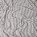 Silver Grey Pinstripe Guipure Lace Fabric