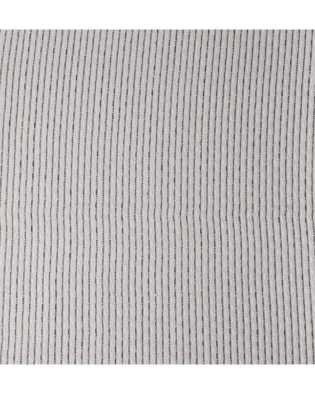 Silver Grey Pinstripe Guipure Lace Fabric
