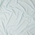 Mint White Pinstripe Guipure Lace Fabric