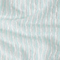 Mint White Pinstripe Guipure Lace Fabric