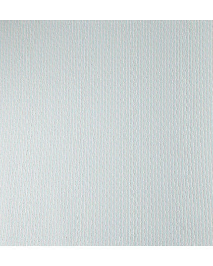 Mint White Pinstripe Guipure Lace Fabric